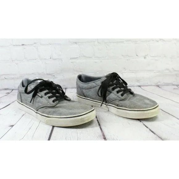 Vans Classics Gray Heather Canvas Laces Old Skool Gummy Sneakers Size US 11 - Picture 3 of 9